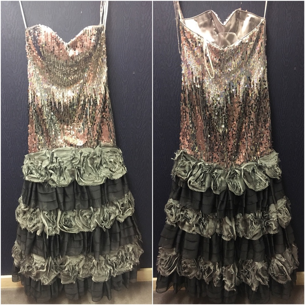 Strapless prom dress